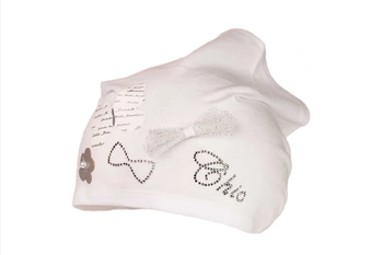 Jamiks KLIFA chustka na gumkę dla dziewczynki biała