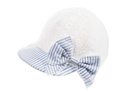 JAMIKS Sasita czapka z daszkiem dla dziewczynki na lato biała