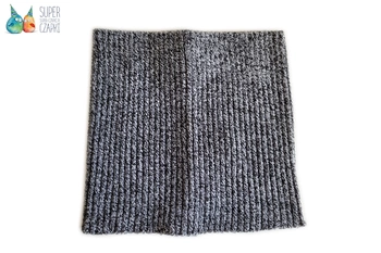 BROEL PRĄŻEK komin tuba dla dzieci prążkowany czarny