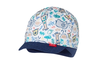 Broel EMANUEL czapka letnia dla chłopca nadruk safari