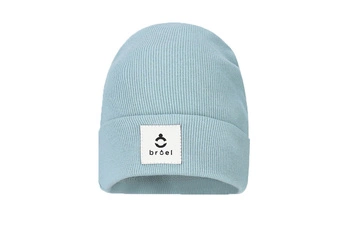 BROEL WERIDIANA czapka prążkowana w wywinięciem miętowa