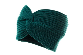 Jamiks VESTA opaska szeroka dla dziewczynki dzianinowa szmaragd