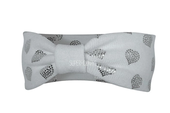 BROEL Brugia opaska dla dziewczynki serduszka jasny szary