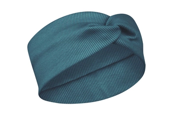 MIS GATOS szeroka opaska ze splotem prążkowana morski