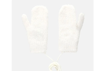 Rękawiczki BABY futerkowe jednopalczaste białe XS 13cm