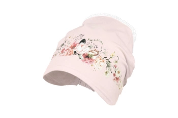 Jamiks ANAIS chustka dla dziewczynki falbanki różowa