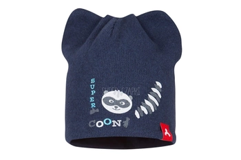 BROEL Bero czapka niemowlęca na jesień uszka granat