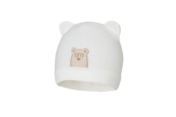 Broel ATANAZY czapka dla chłopca uszka ecru
