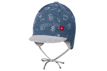 BROEL Bobbi czapka niemowlęca z daszkiem dla chłopca jeans