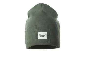 Pupill NANO czapka dla dzieci wiosenna prążkowana khaki