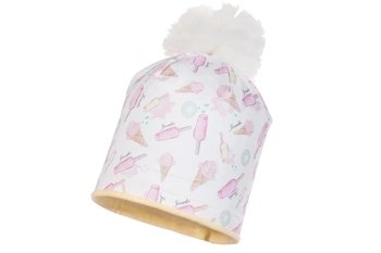 JAMIKS Kim czapka dla dziewczynki tiulowy pompon lody
