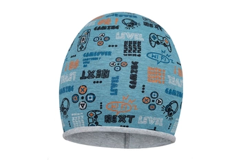 Broel CAPONE czapka dla chłopca na wiosnę niebieska