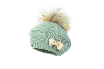 Jamiks ALDONZA czapka beret dla dziewczynki brudna mięta