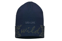 BROEL Dummi czapka dla dziewczynki beanie granat KNIT